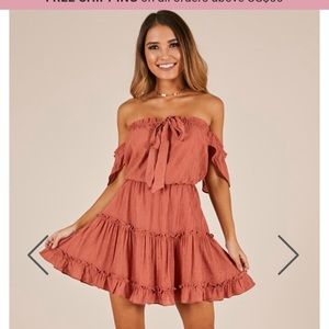 Off the shoulder dress